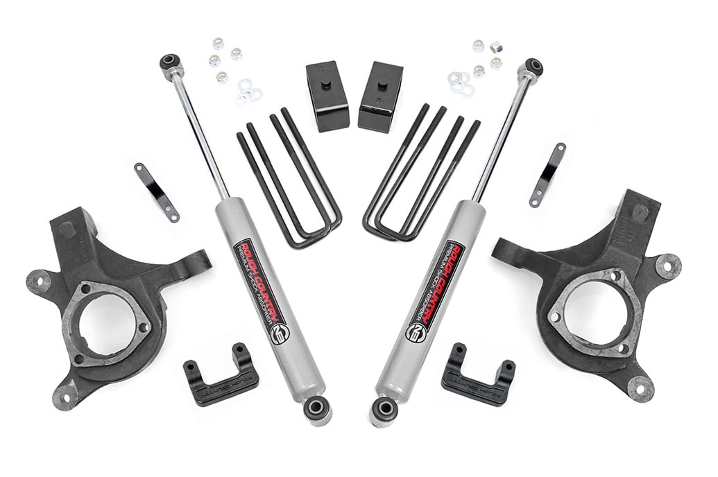 Chevrolet Silverado 1500 Suspension Lift Kit - Front + Rear - Rough Country - 5 Inch Lift - '07-'13
